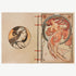 Χειροποίητo Σημειωματάριo με Βυζαντινή Βιβλιοδεσία - Alfons Mucha - Dance