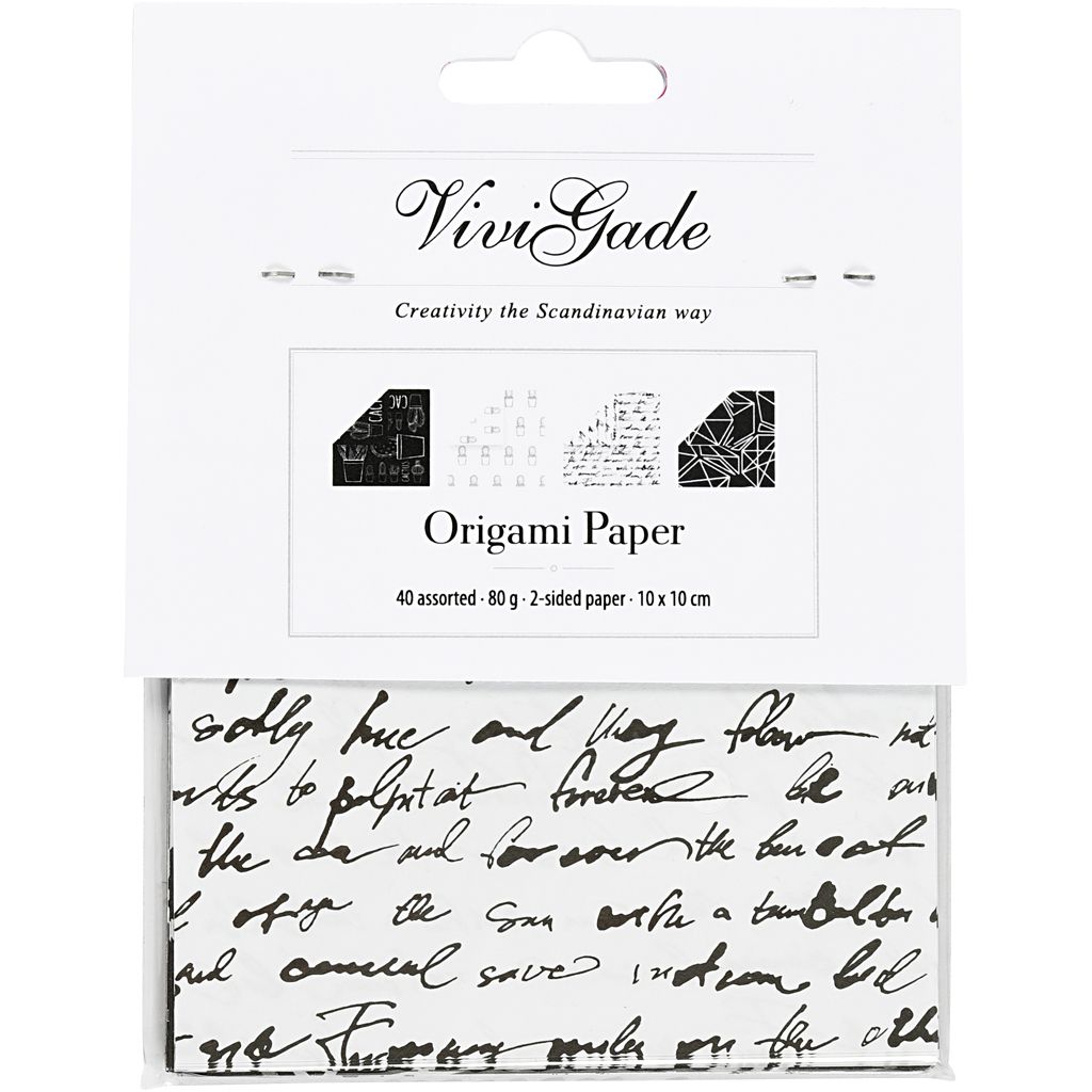 Small Origami Set Black Cactus