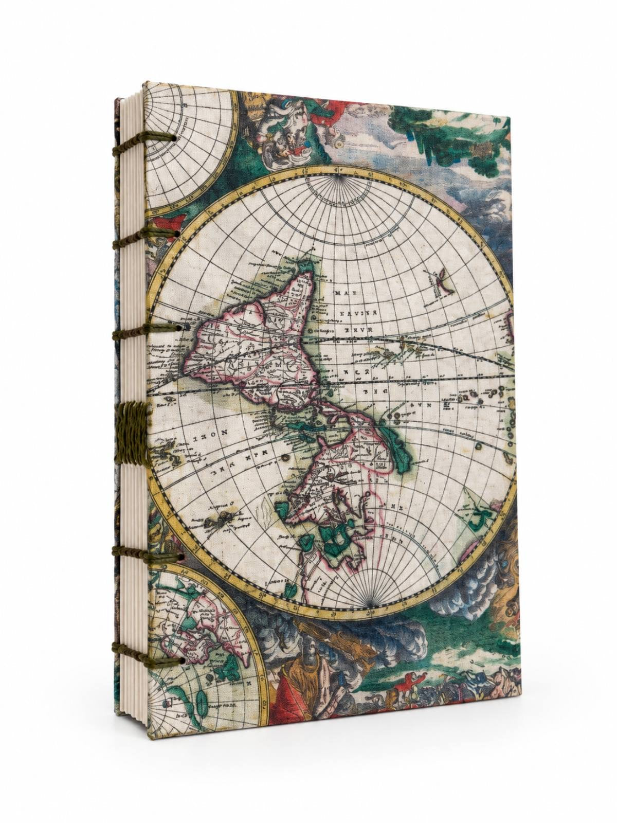 Χειροποίητο Ακαδημαϊκό Ημερολόγιο 2026- "World Map, 1689"
