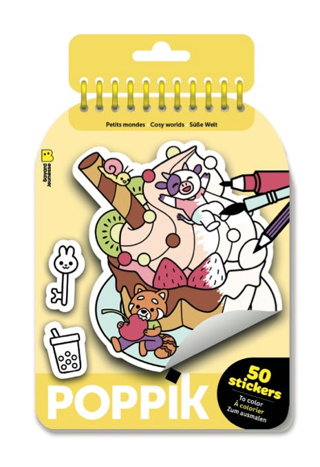 Colouring Stickers - Cosy Worlds
