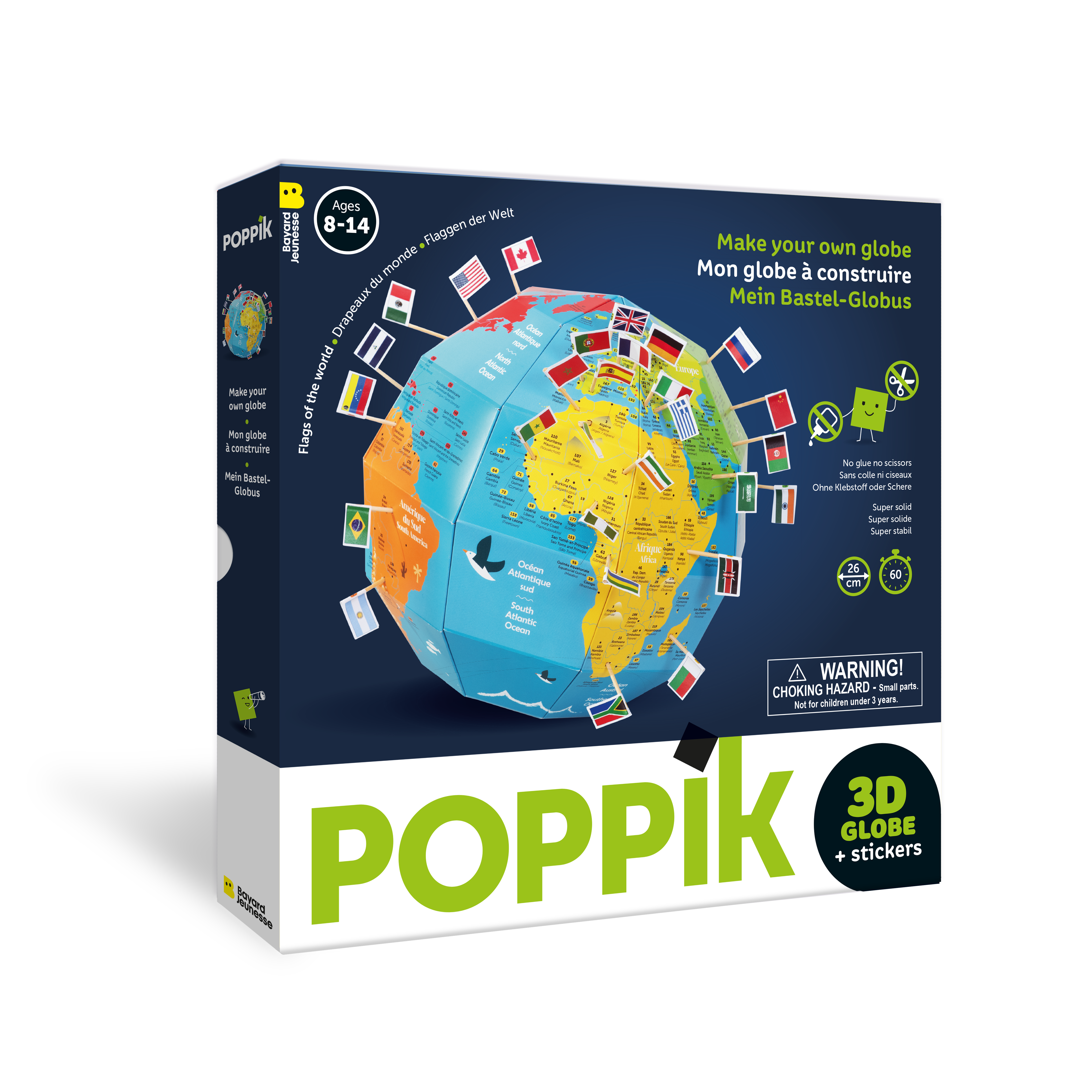 3D Σφαίρα με αυτοκόλλητα - Σημαίες