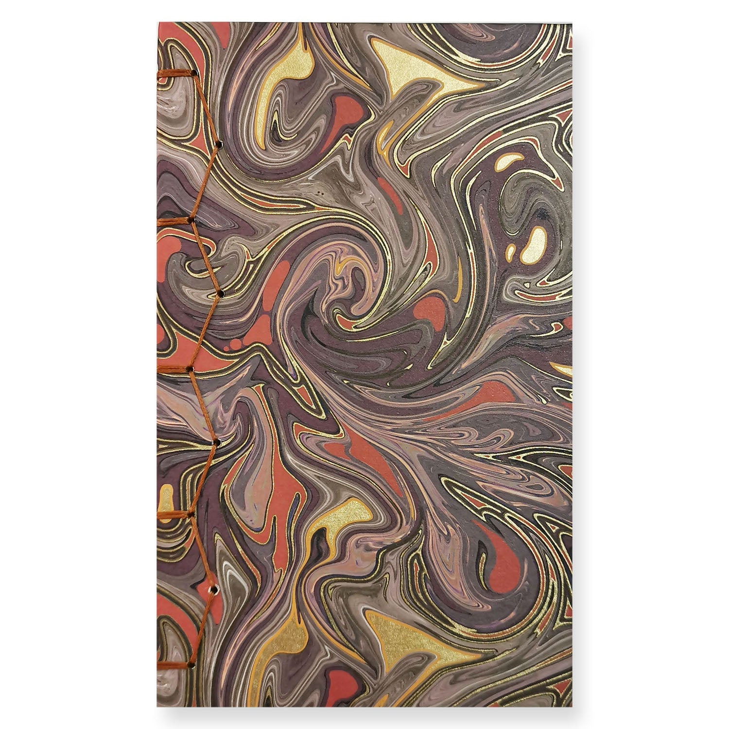 Ημερολόγιο Εβδομαδιαίο 2026 με Βυζαντινή Βιβλιοδεσία - Μωβ και κόκκινη μαρμαρόκολλα