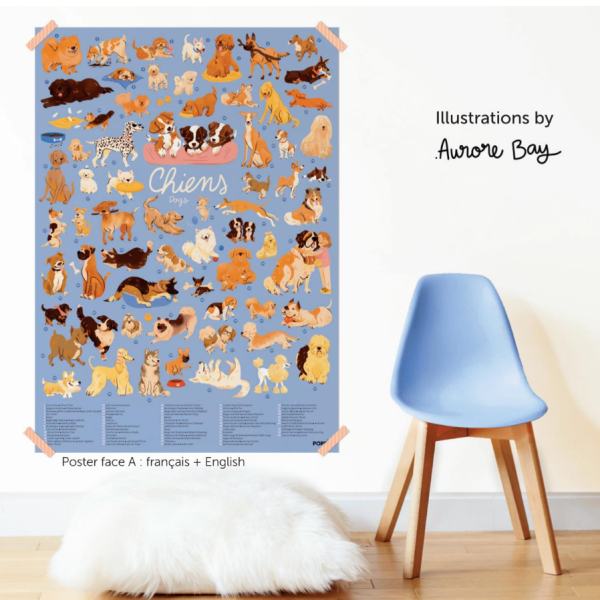 Μεγάλο Πόστερ με 58 αυτοκόλλητα – Σκυλάκια