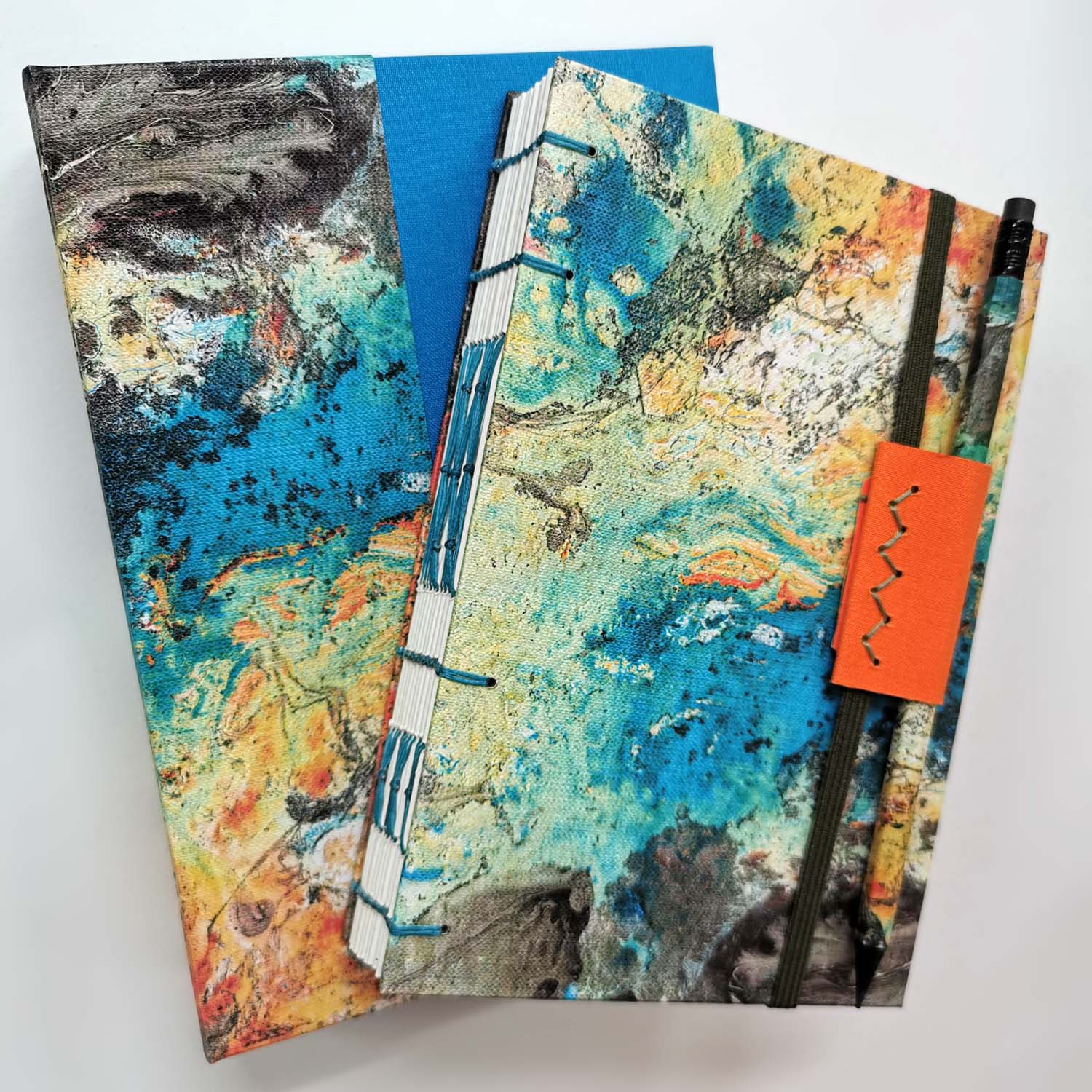 Premium Χειροποίητo Σημειωματάριo σε κασετίνα - Earth from above