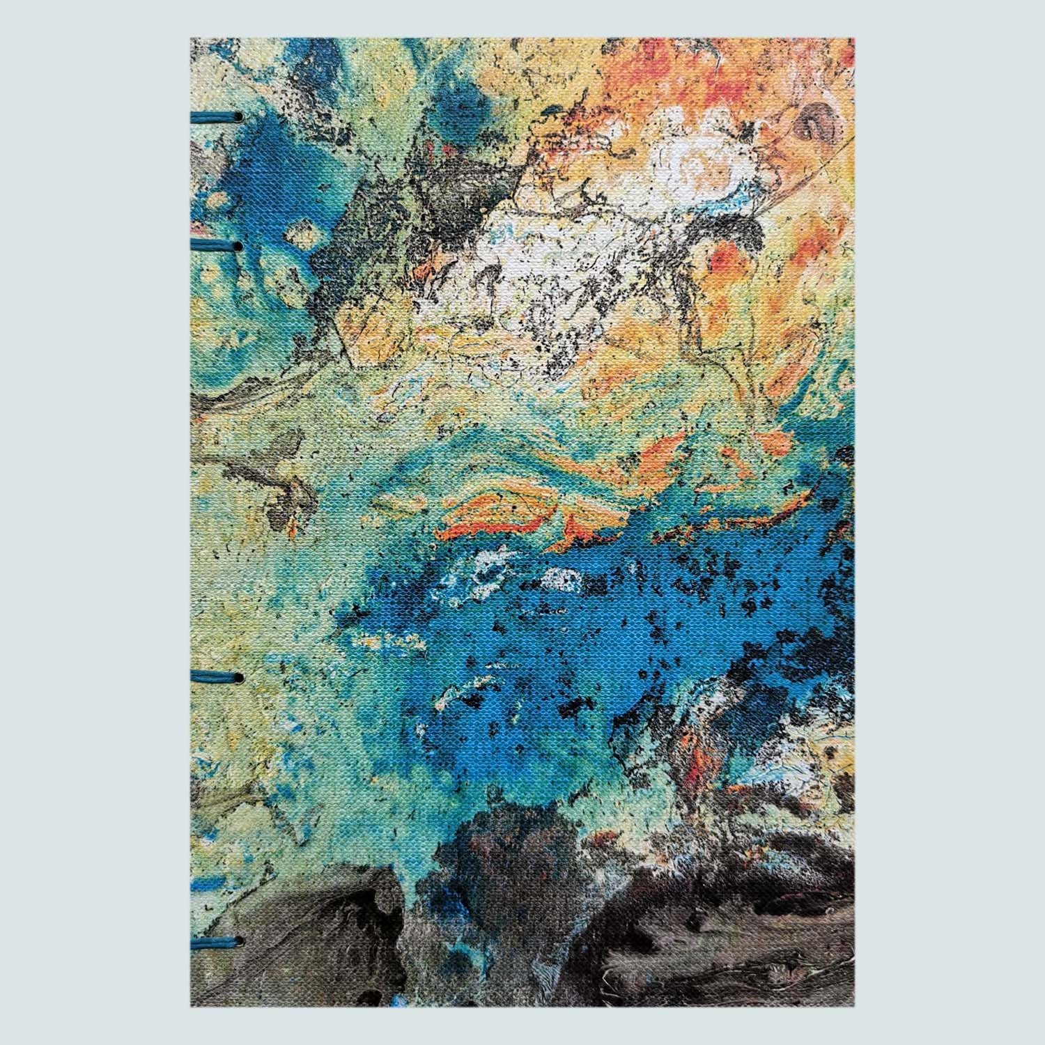 Premium Χειροποίητo Σημειωματάριo σε κασετίνα - Earth from above