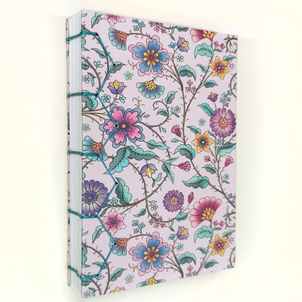 Ημερολόγιο Ημερήσιο 2026 με Βυζαντινή Βιβλιοδεσία - Pink Jardin