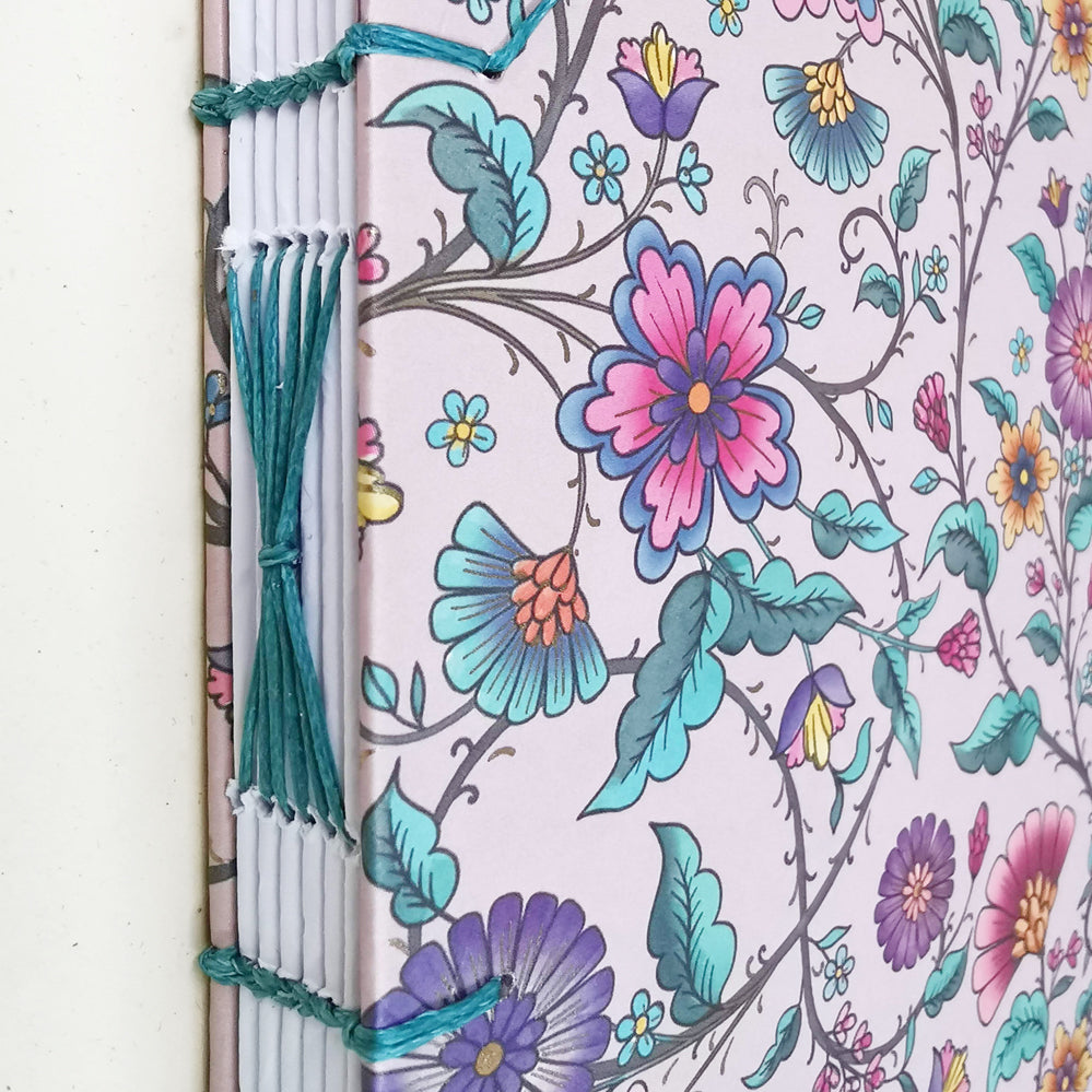 Ημερολόγιο Ημερήσιο 2026 με Βυζαντινή Βιβλιοδεσία - Pink Jardin