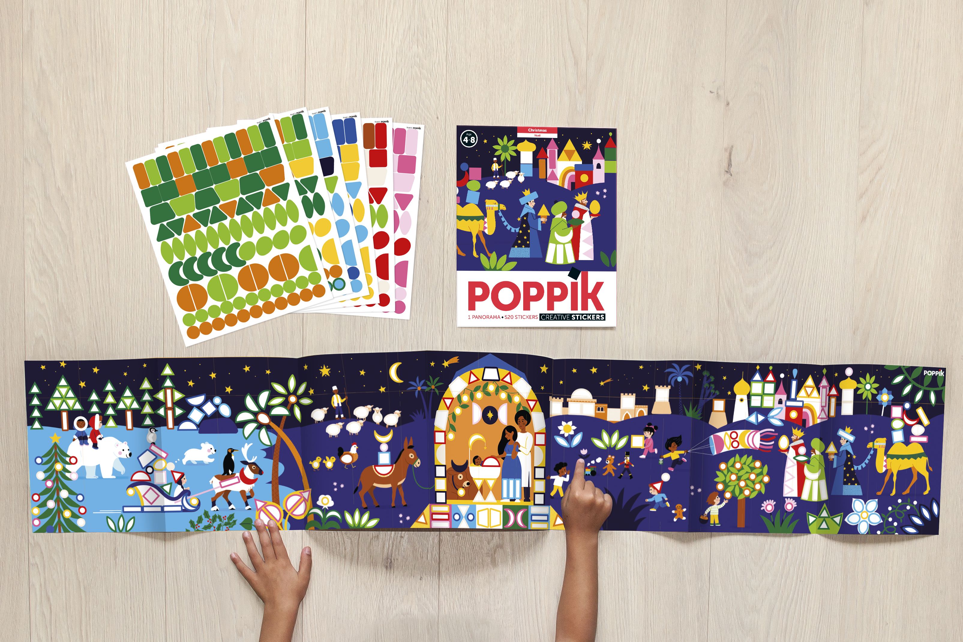 For the child: Poppik panorama with repositionable stickers