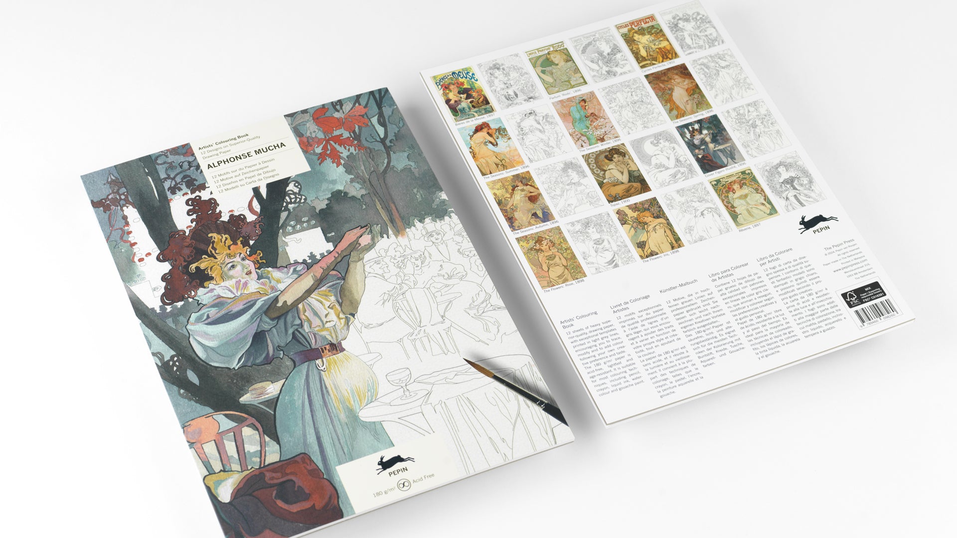 Artists’ Colouring Book - Alphonse Mucha
