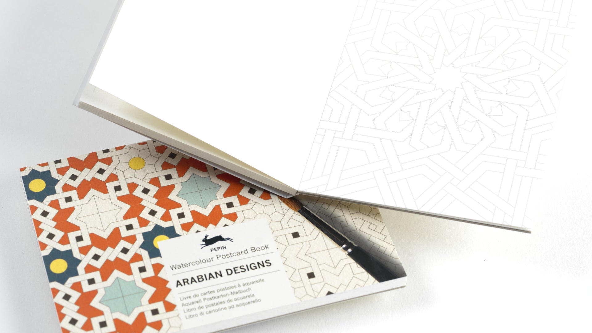 Watercolour Postcard Book - Arabian Designs