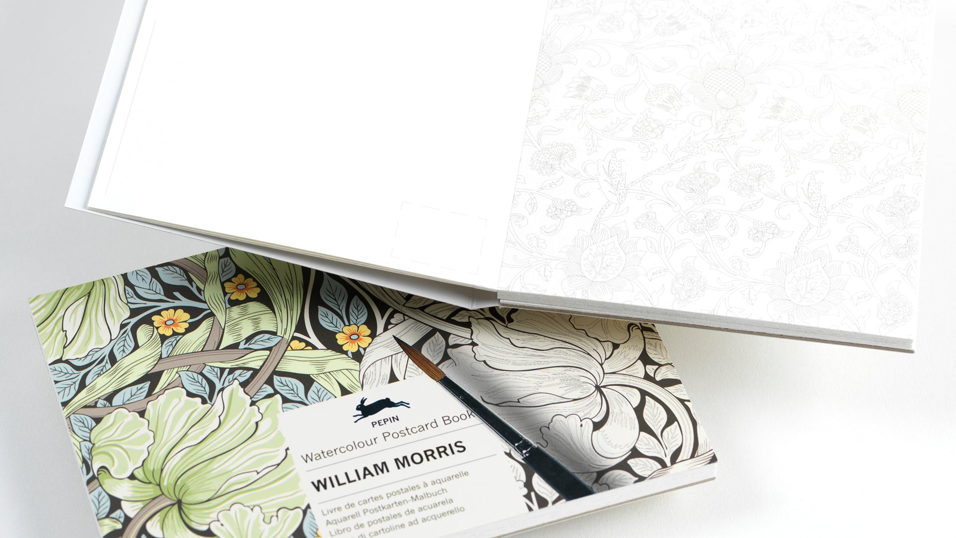 Watercolour Postcard Book - William Morris