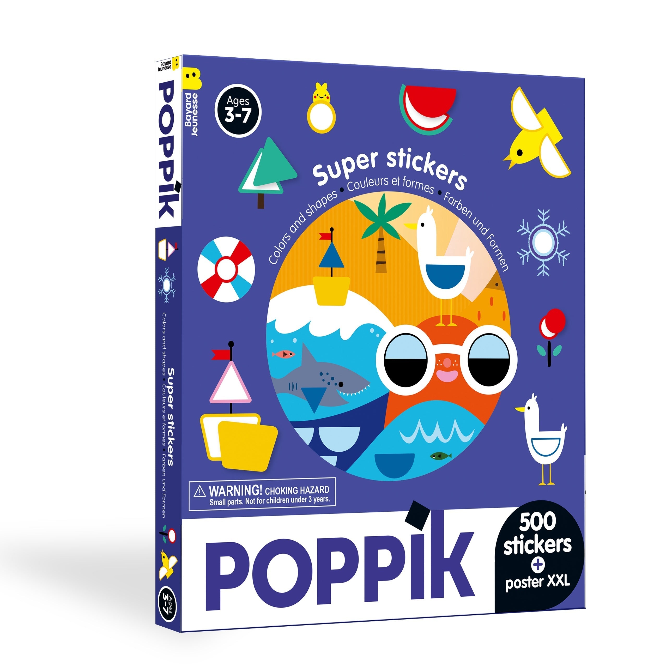 Sticker box με 500 αυτοκόλλητα - Χρώματα και σχήματα