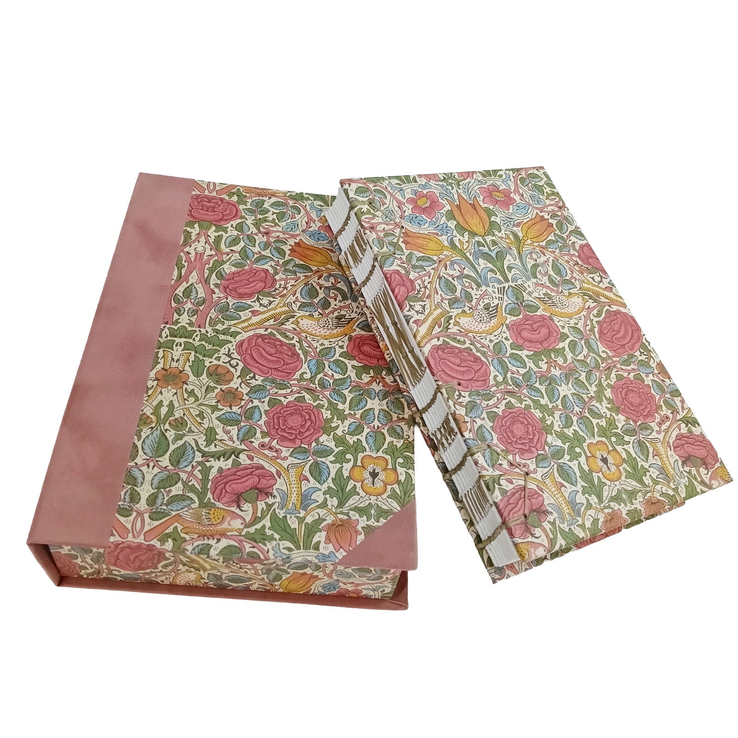 Premium Χειροποίητo Σημειωματάριo σε κασετίνα - Rose textile