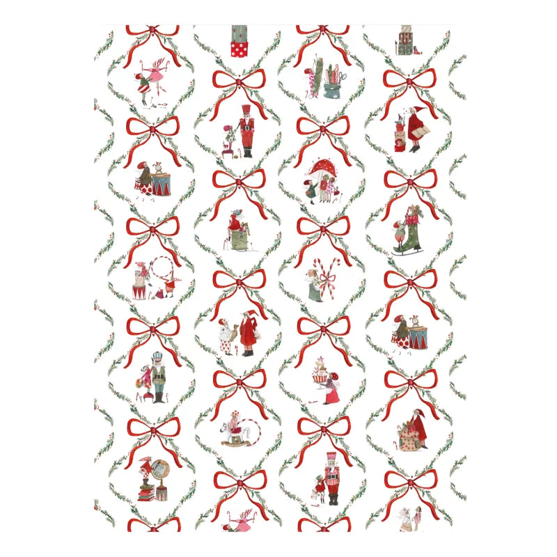 Χριστουγεννιάτικη πετσέτα τσαγιού "Χριστουγεννιάτικο εργαστήριο"