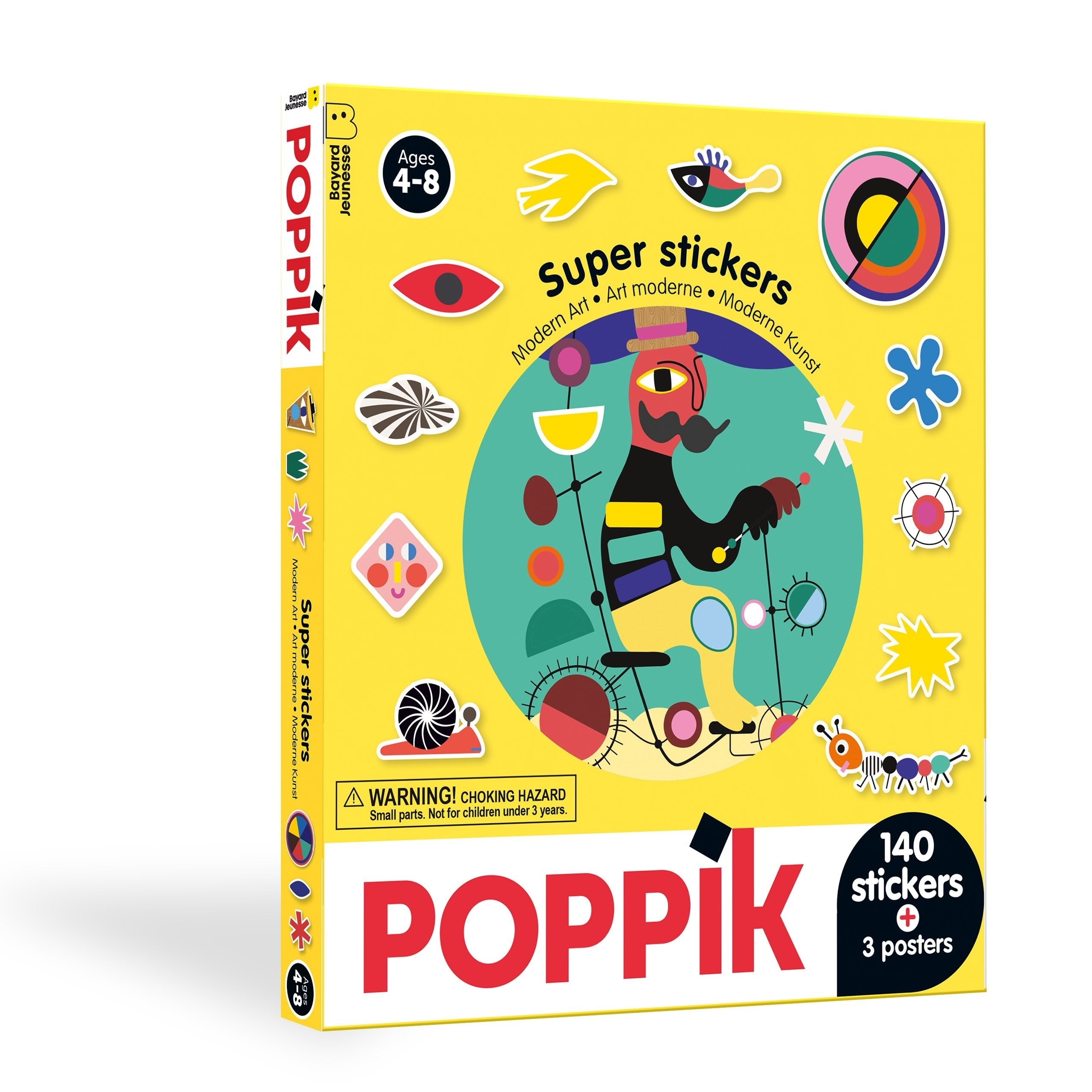Sticker box με 140 αυτοκόλλητα - Modern Art