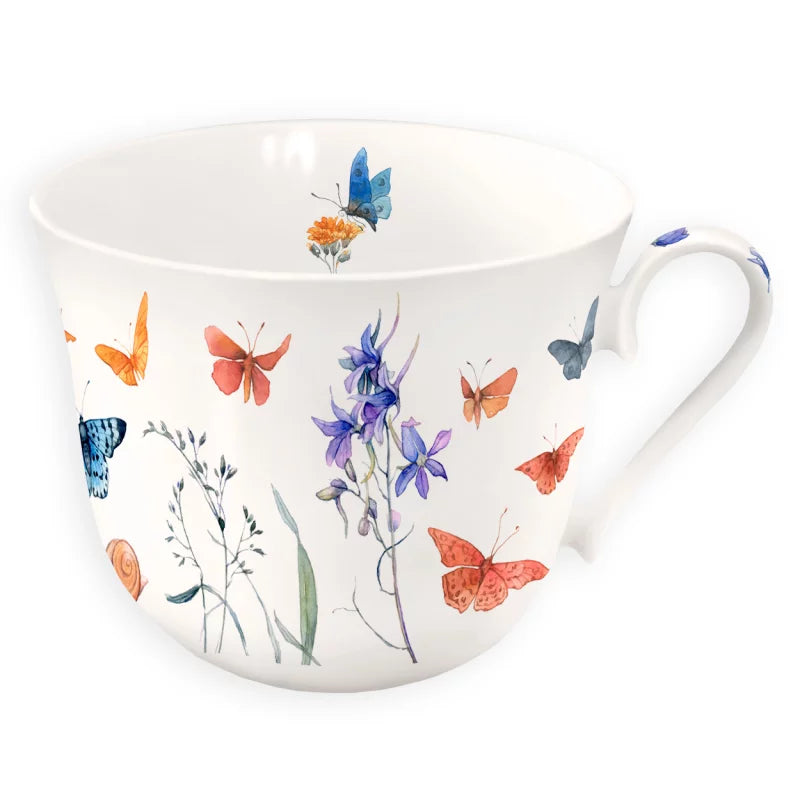 Πορσελάνινη κούπα - Λιβάδι πεταλούδων