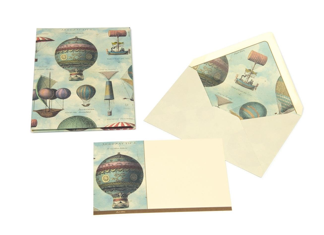 Σετ Ευχετήριες Κάρτες Μεγάλο - Hot Air Balloons