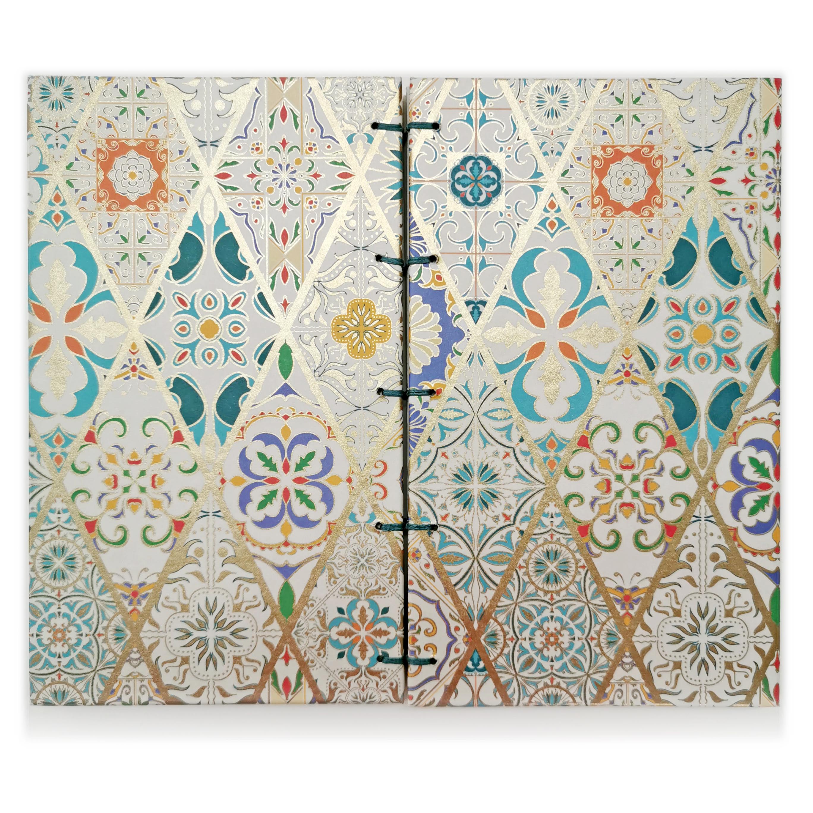 Χειροποίητo Σημειωματάριo με Βυζαντινή Βιβλιοδεσία - Alhambra