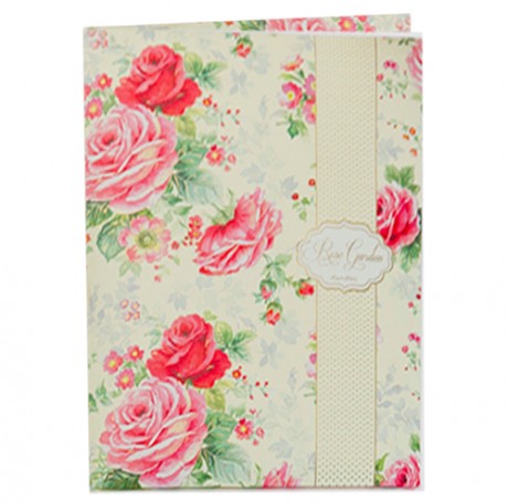 Set of Greeting Cards Large - The rose garden