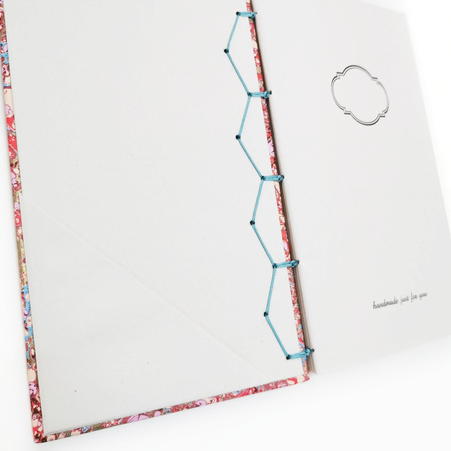 Handmade Notebook with Byzantine Binding - Cranes