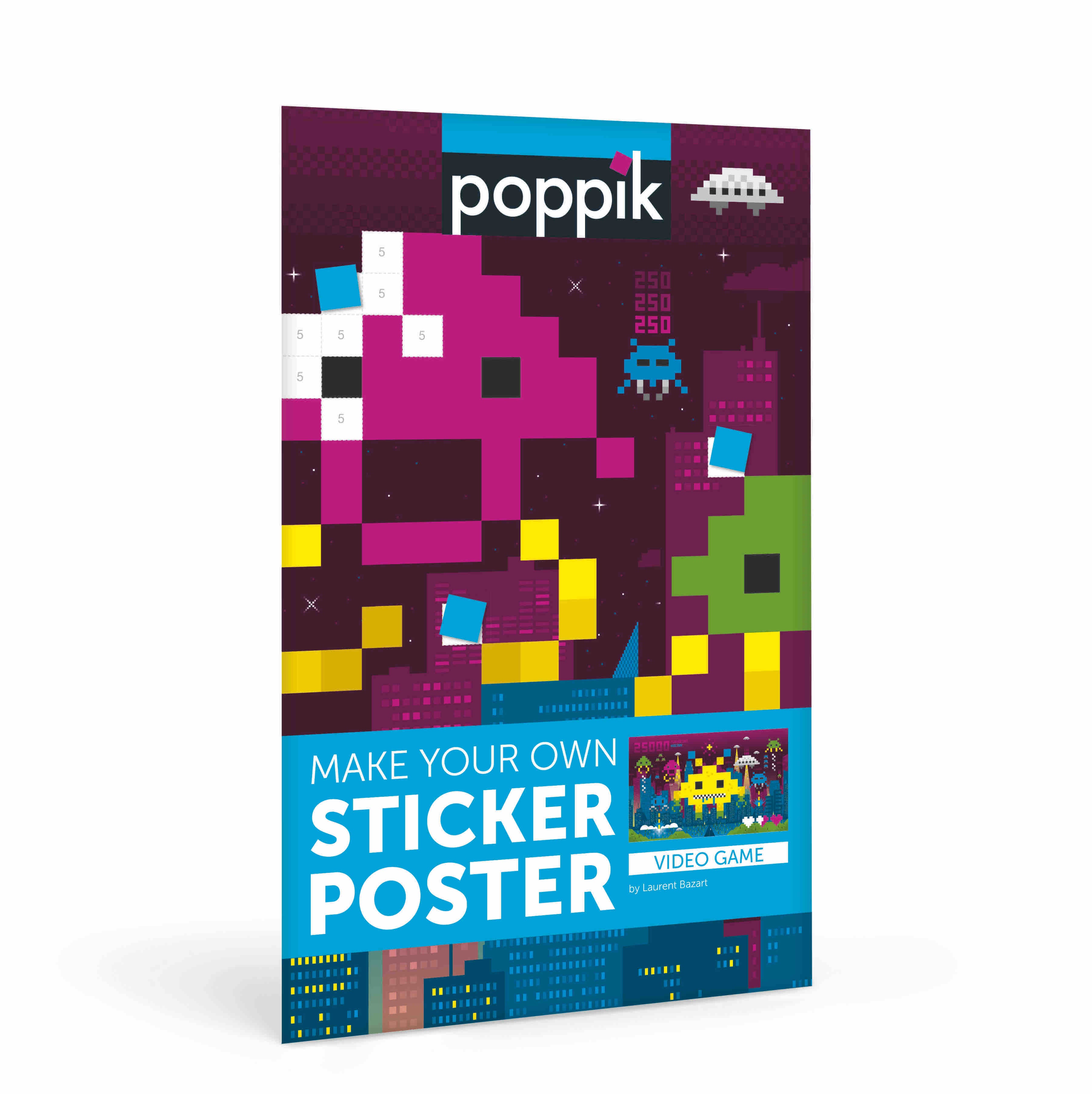 Large Poster with 1600 stickers – Video Game