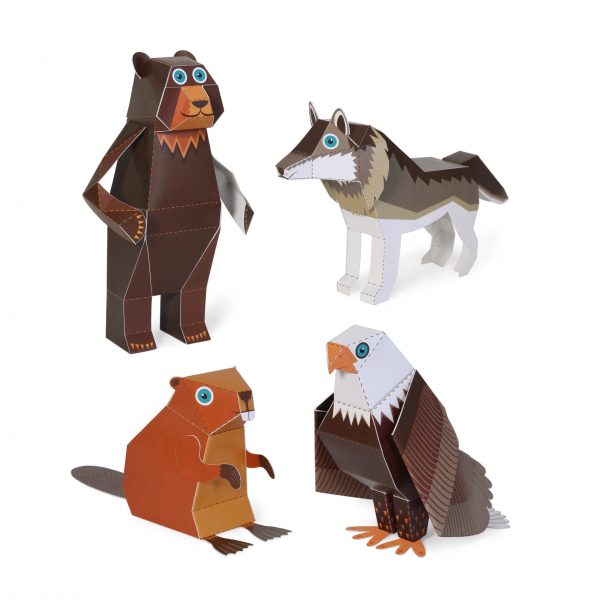 Woodland animals - Paper Toy
