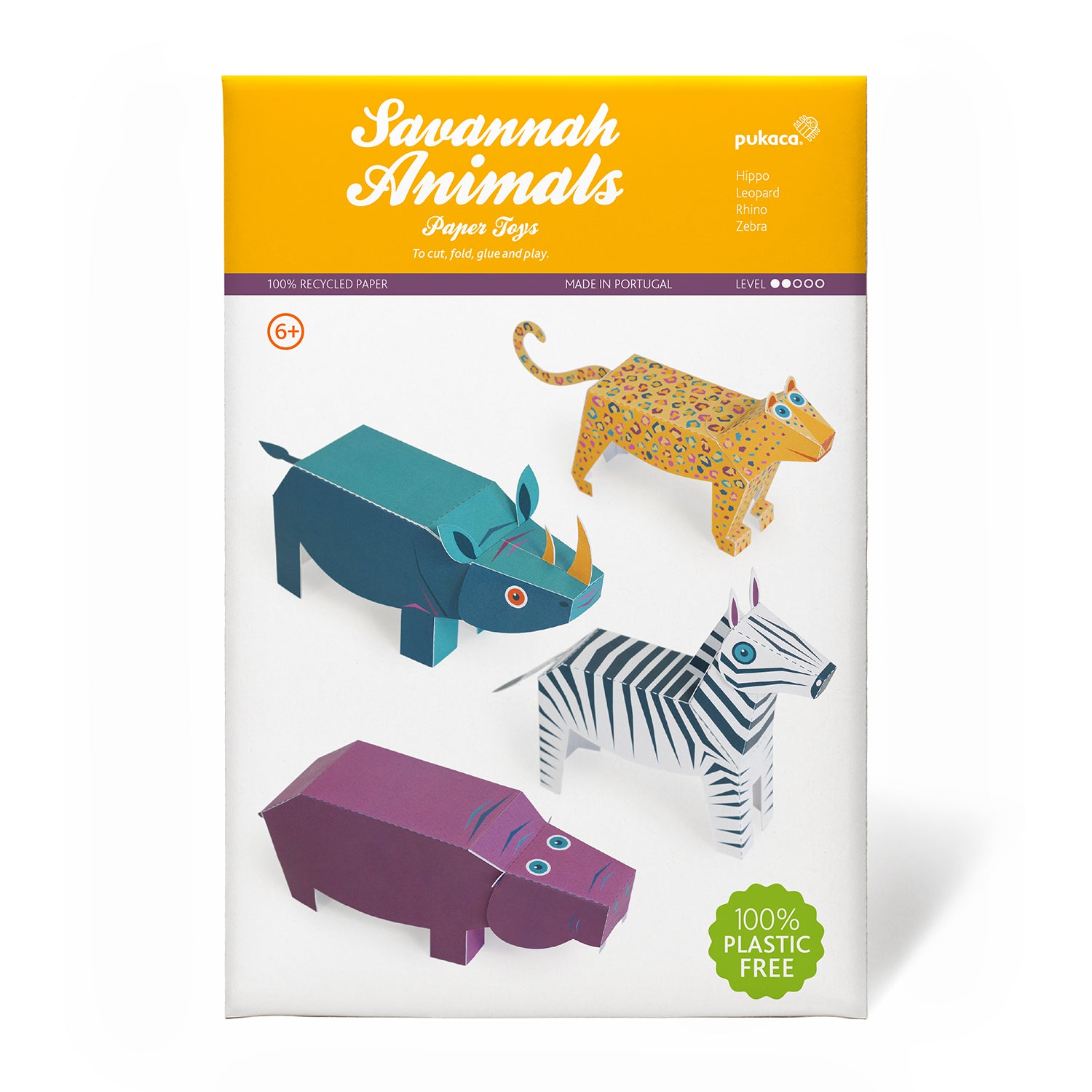 Savannah Animals - Paper Toy