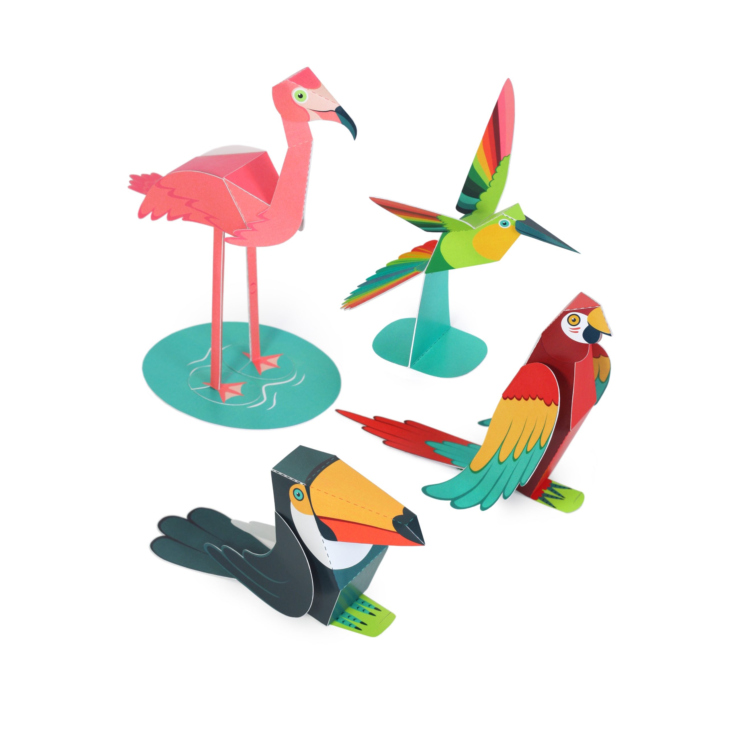 Τροπικά Πουλιά - Paper Toy