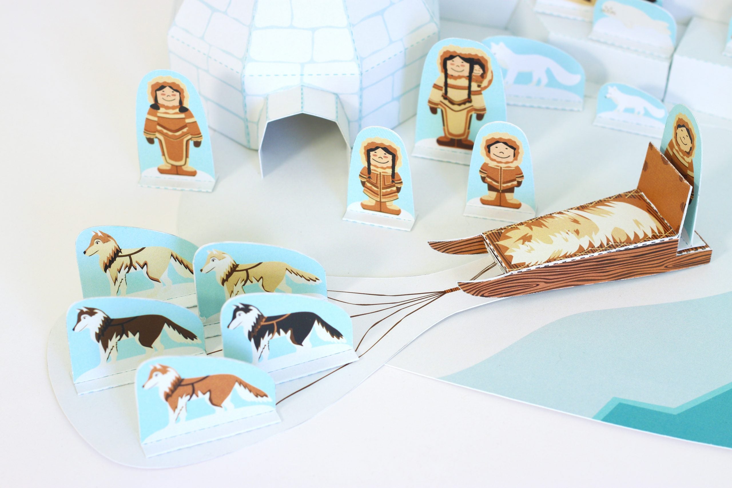 Board Game - Arctic Paper Toy