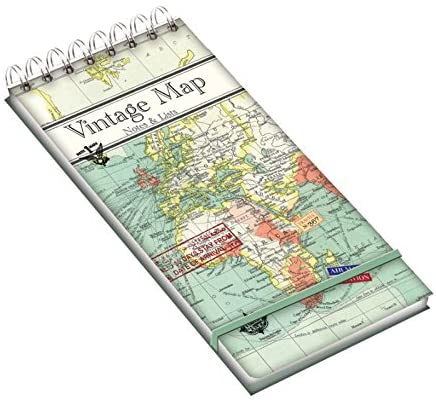 Notes &amp; Lists - Vintage map