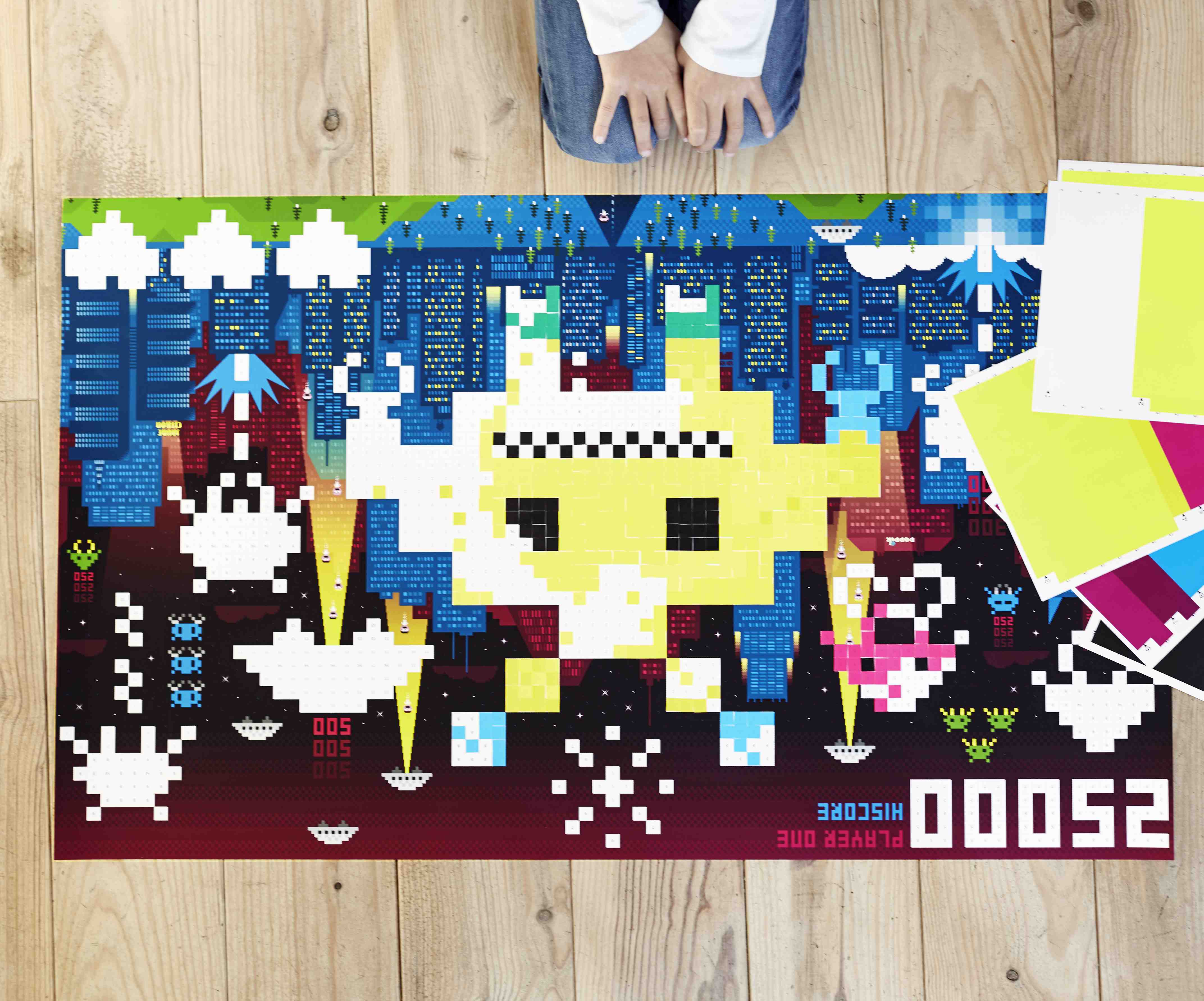 Large Poster with 1600 stickers – Video Game