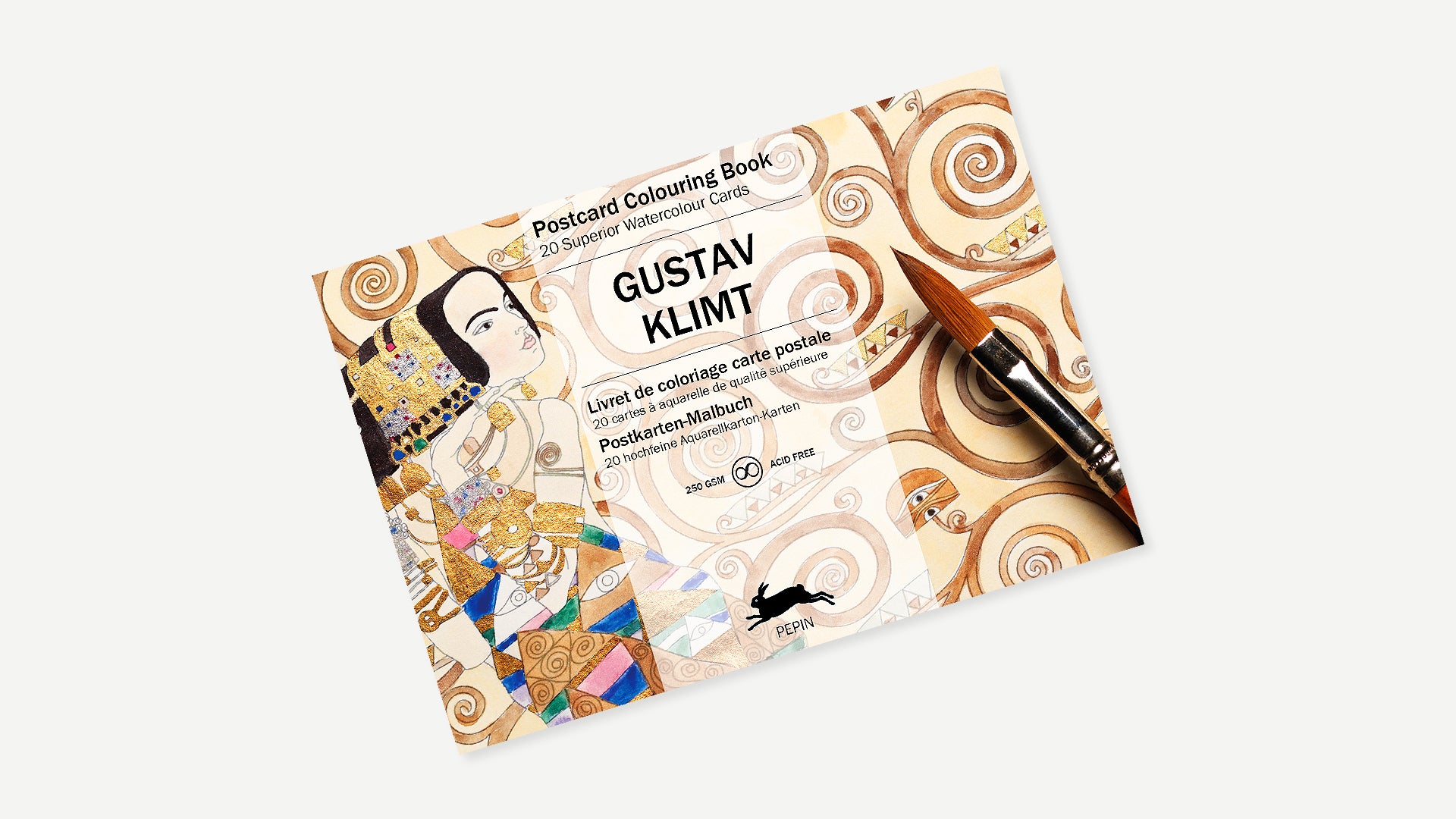 Postcard Coloring Book - Gustav Klimt