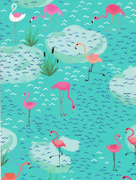 Χαρτί Πολυτελείας - Pink Flamingo