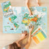 Large Poster with 1600 stickers - World Map