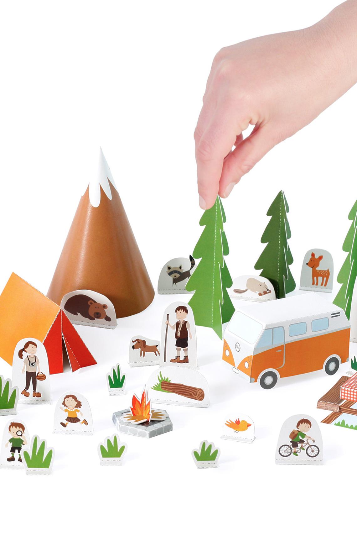 Επιτραπέζιο Παιχνίδι - Camping Paper Toy