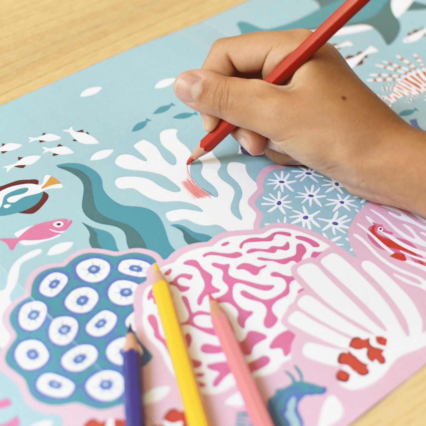 Coloring Poster - Coral Reef