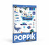 Mini Poster with 26 stickers – Blue - Sea