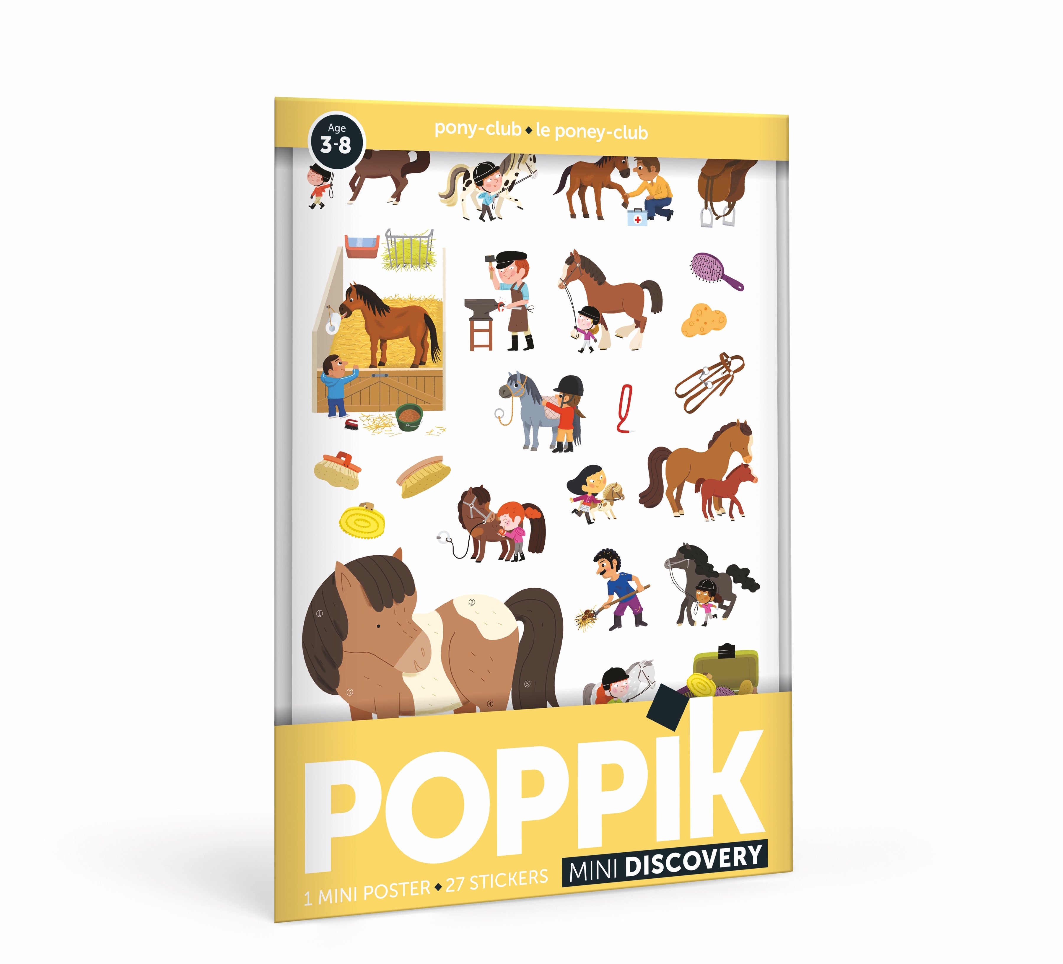 Mini Poster with 27 stickers – Pony
