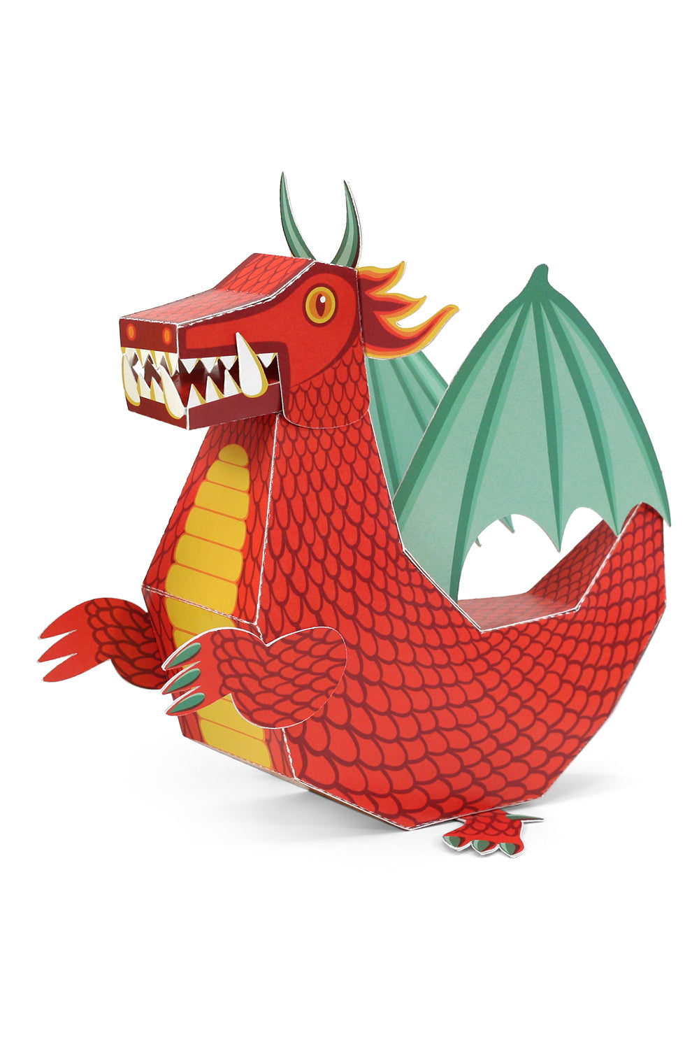 Red Dragon Paper Toy